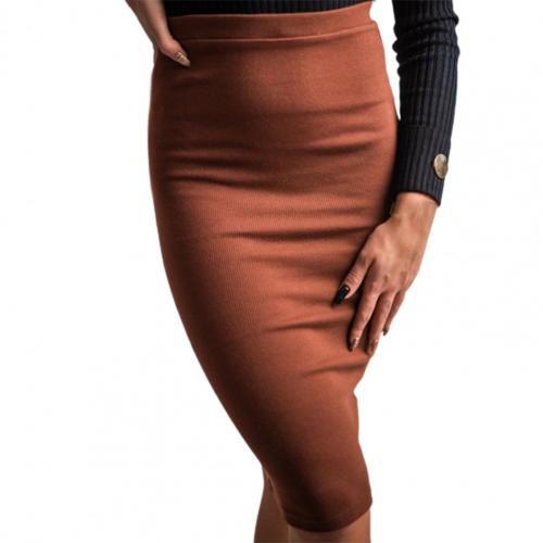 Warm Knitted Pencil Skirt