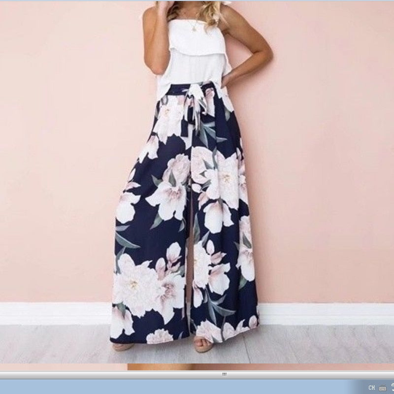 Floral Print Long Pants