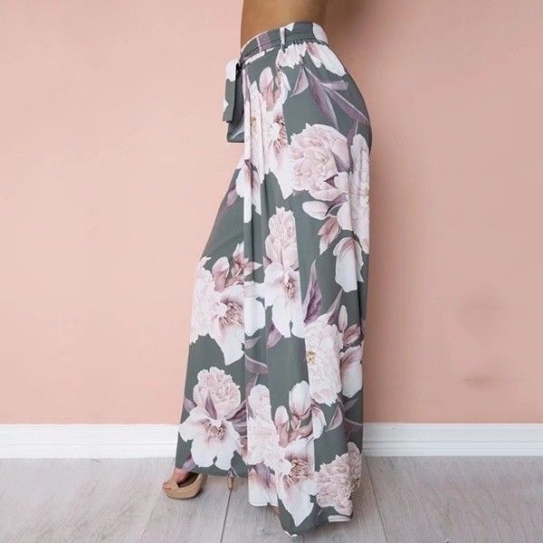 Floral Print Long Pants
