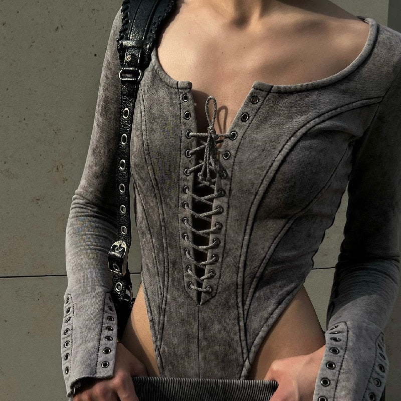 Long Sleeve Vintage Bodysuit