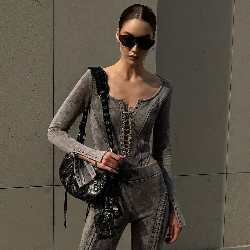 Long Sleeve Vintage Bodysuit
