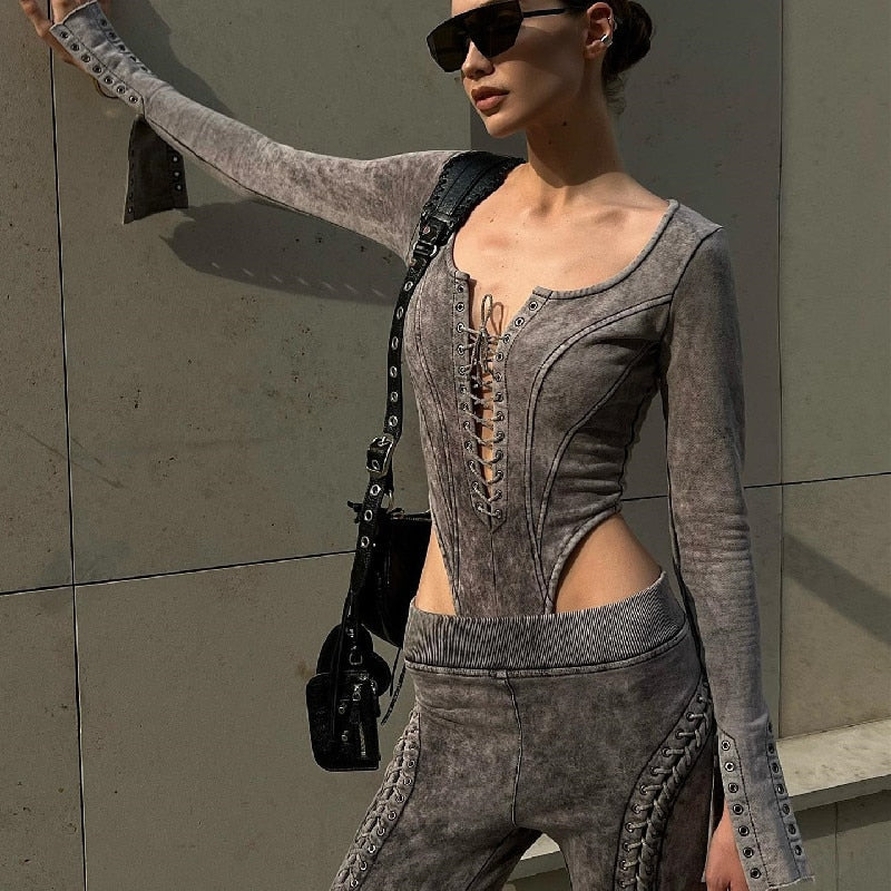 Long Sleeve Vintage Bodysuit