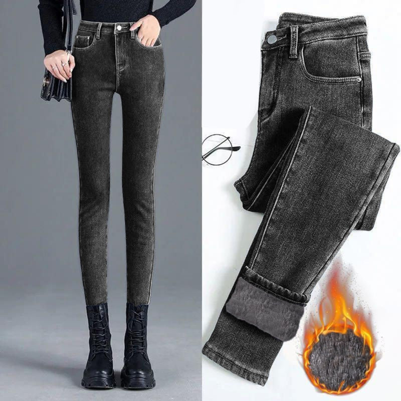 High Waist Skinny Pencil Denim Pants