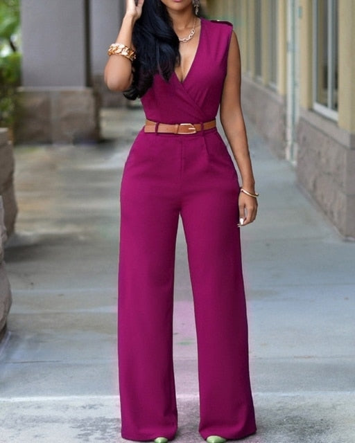 Sleeveless Bodycon Jumpsuit