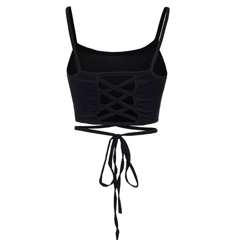 Bandage Lace Up Tank Top