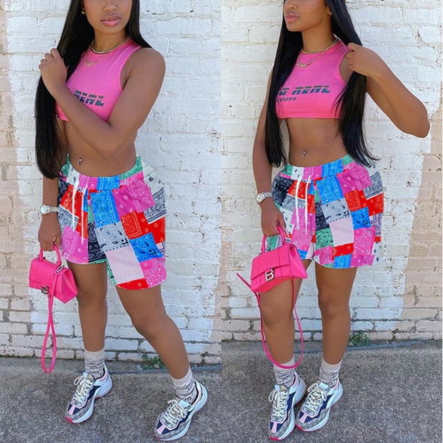 Bandana Print Shorts
