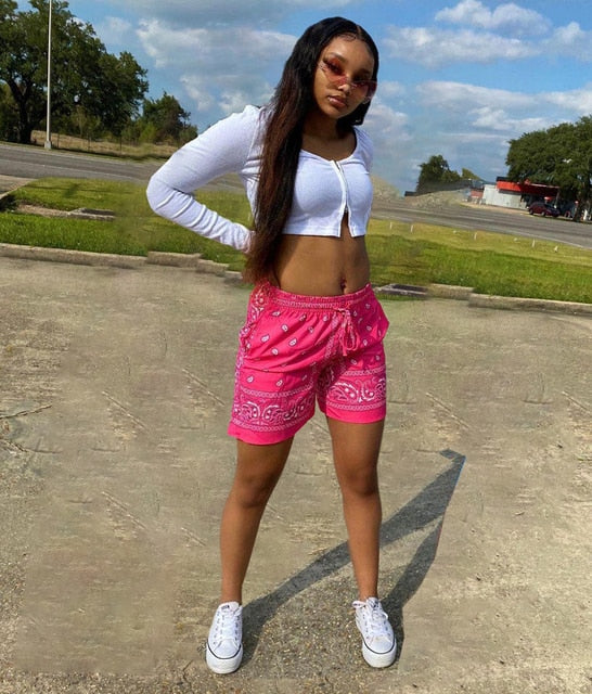 Bandana Print Shorts