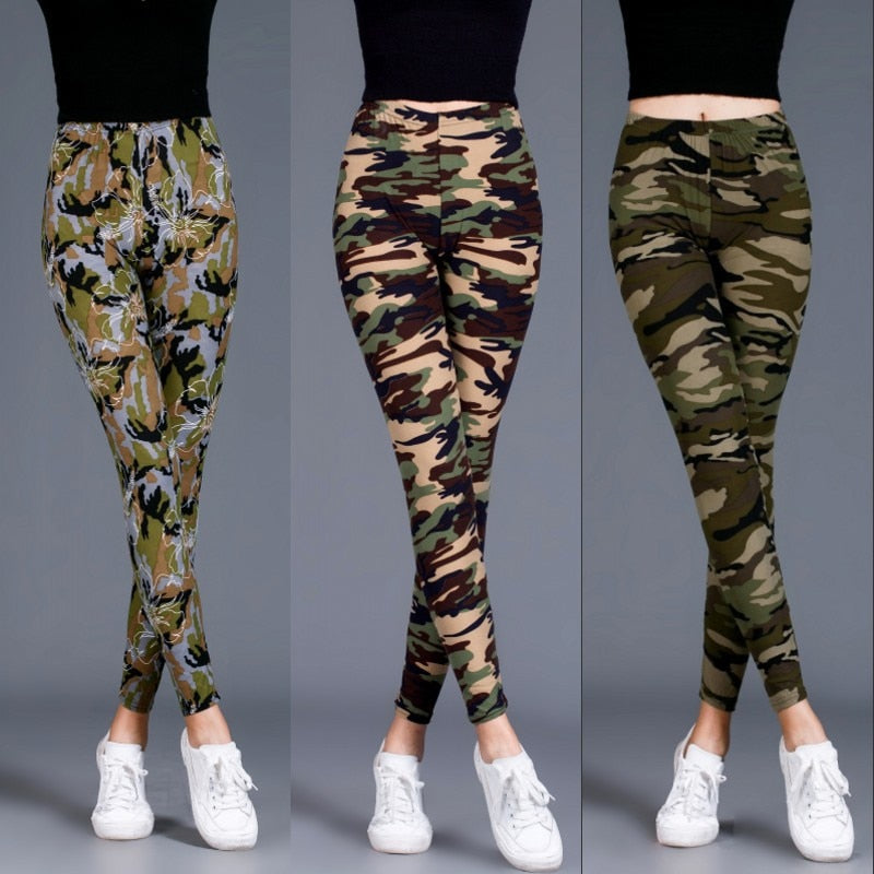 graffiti style stretch pants