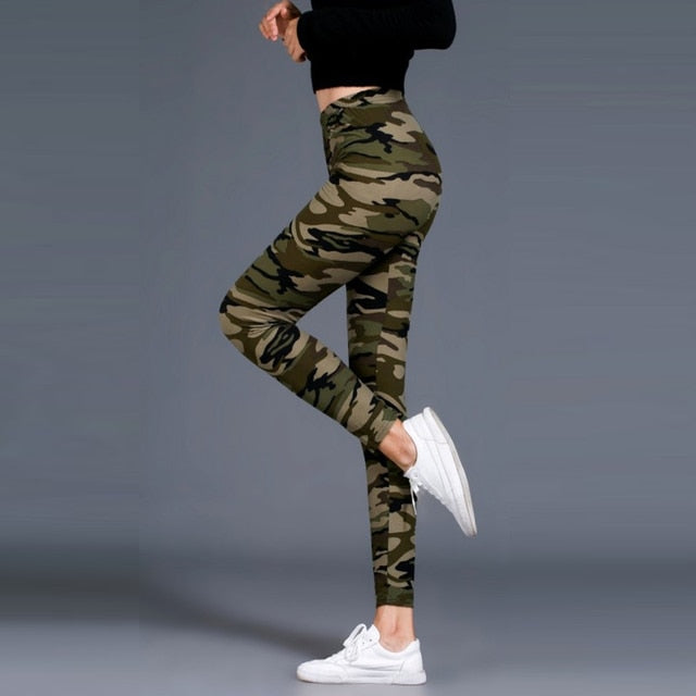 graffiti style stretch pants