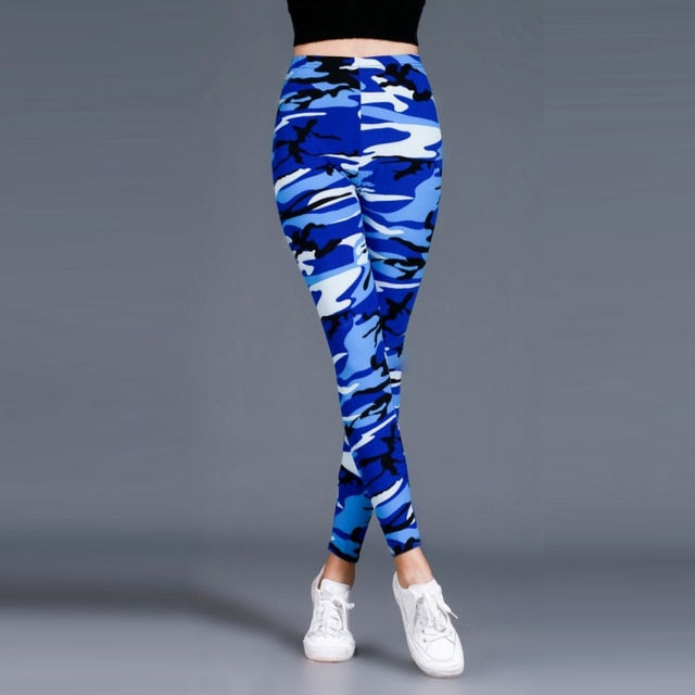 graffiti style stretch pants