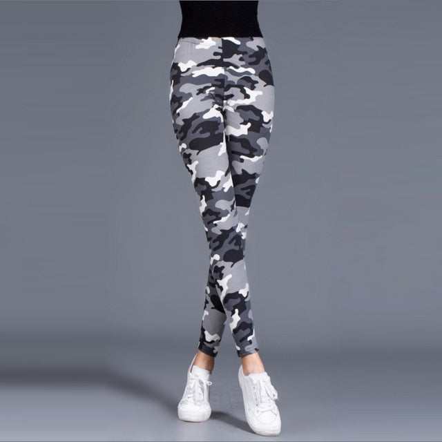 graffiti style stretch pants