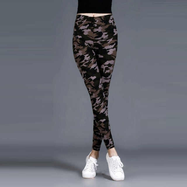 graffiti style stretch pants