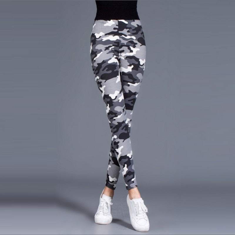 graffiti style stretch pants