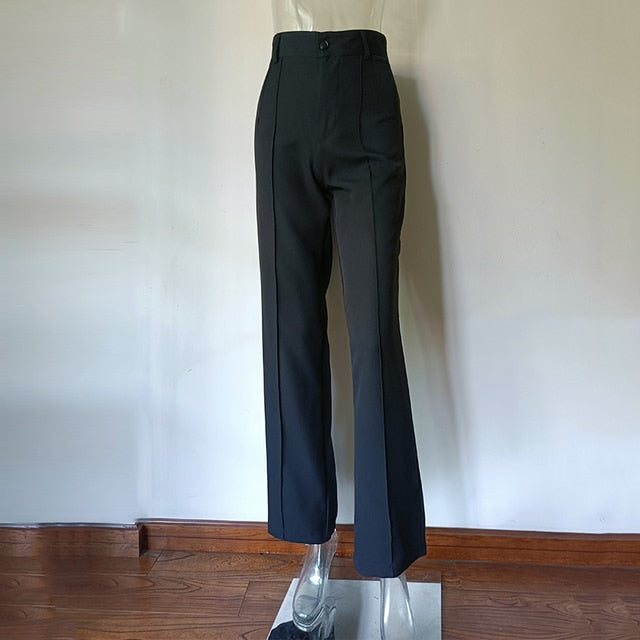 High Waisted Casual Pants