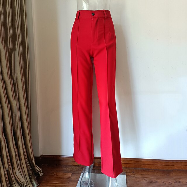 High Waisted Casual Pants