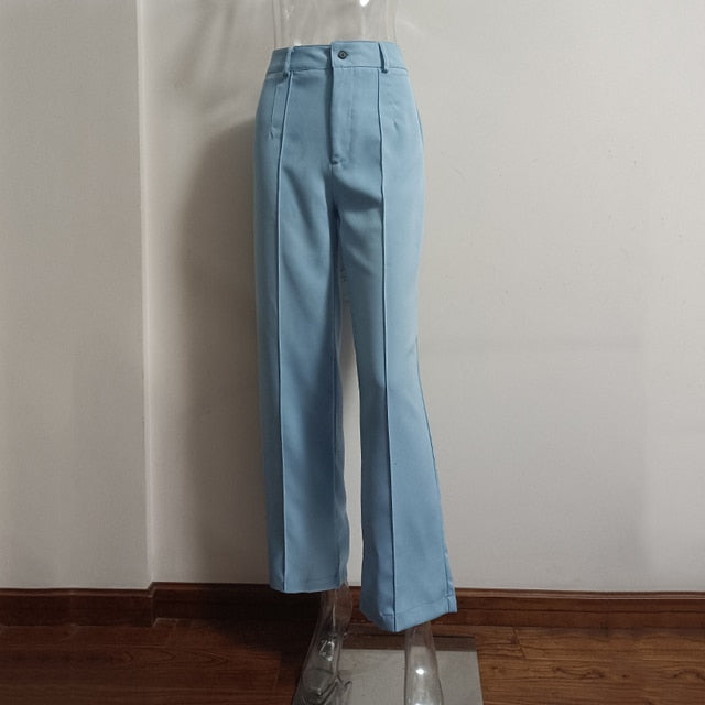 High Waisted Casual Pants