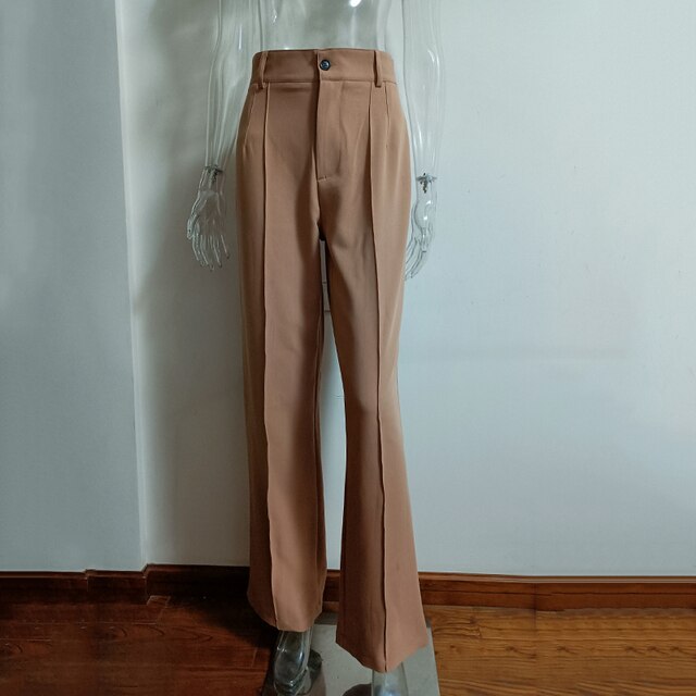 High Waisted Casual Pants