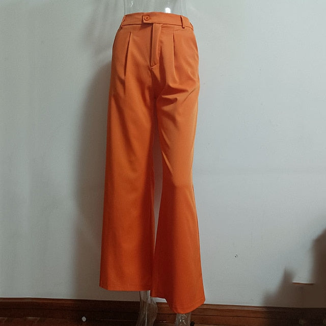 High Waisted Casual Pants