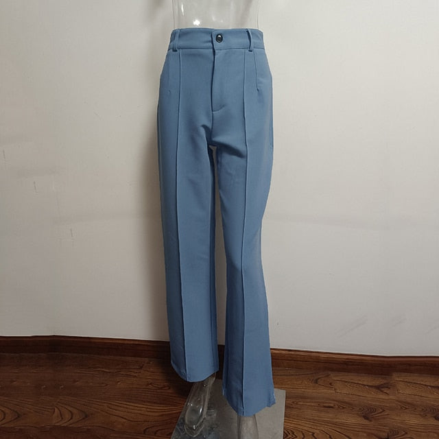 High Waisted Casual Pants