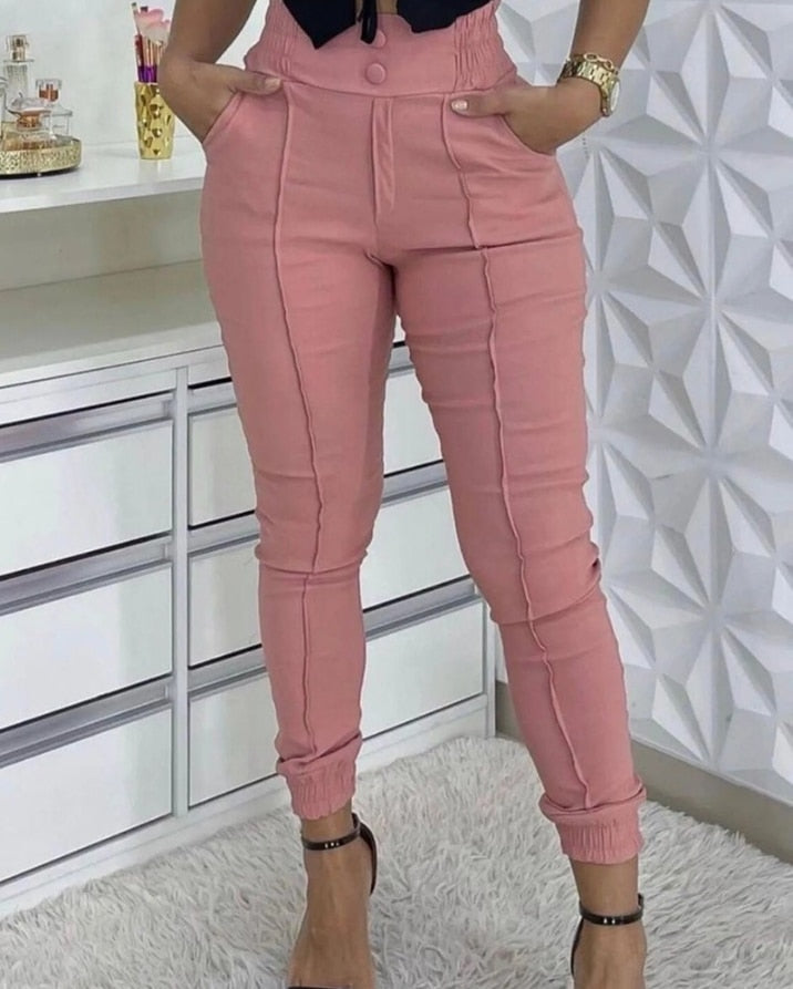 high waist elegant pants