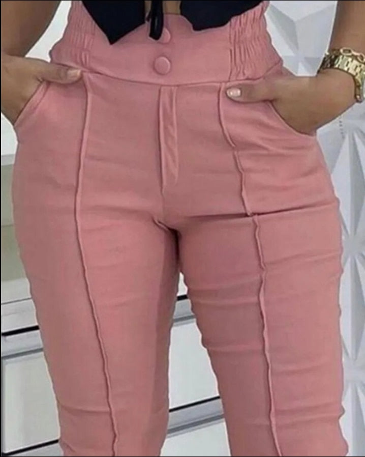 high waist elegant pants