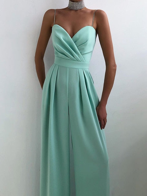 Elegant High Waist Wide Leg Jumpsuit