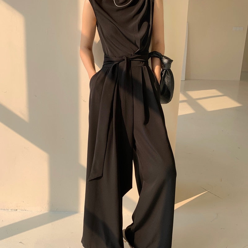 High Waist Wide Leg Pants Rompers