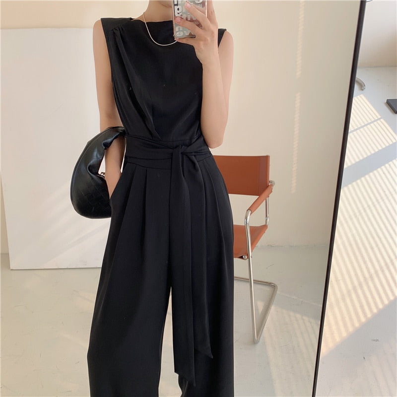 High Waist Wide Leg Pants Rompers