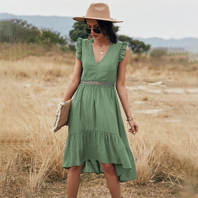 Sleeveless Midi Dress