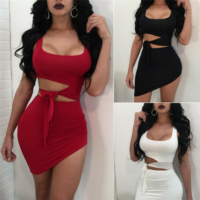 High Waist Bodycon Dress