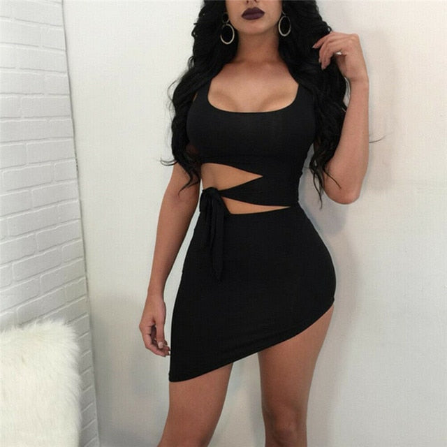 High Waist Bodycon Dress