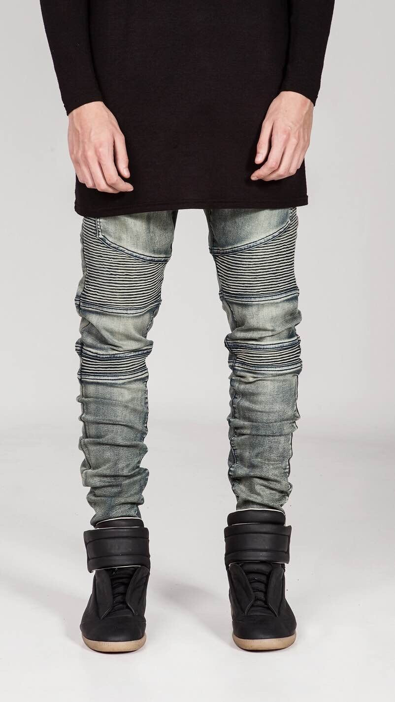 Skinny Biker Jeans