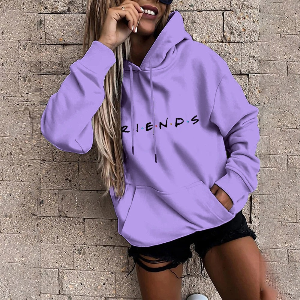 Base Loose Large Pocket Long Sleeve Hoodie