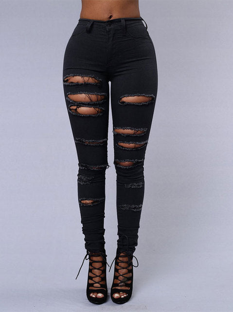 Casual Ripped Jeans