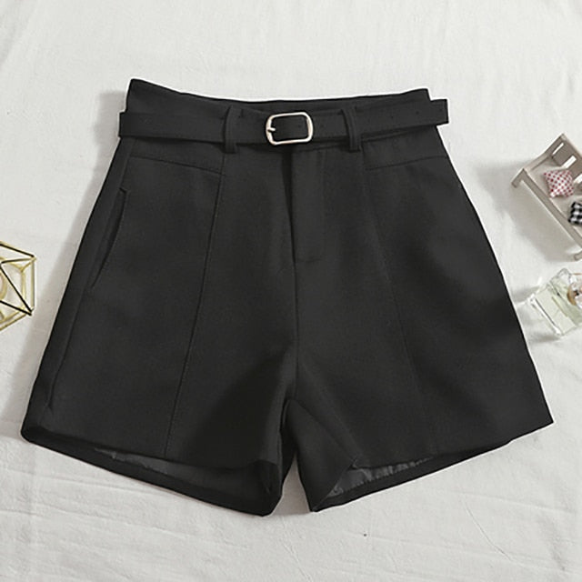 High Waist Belted Vintage Trousers