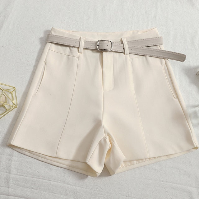 High Waist Belted Vintage Trousers