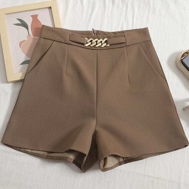 High Waist Belted Vintage Trousers