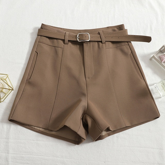 High Waist Belted Vintage Trousers