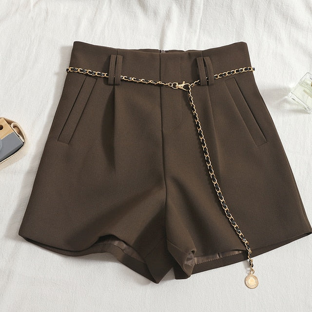 High Waist Belted Vintage Trousers