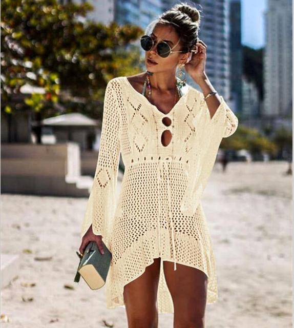 Crochet  Lace Hollow Cover Up