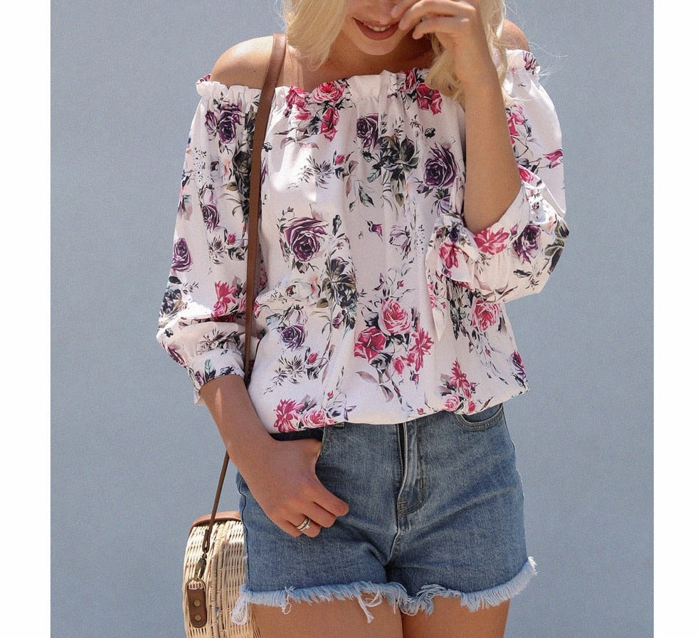 Elegant Casual Loose Tee Printed Shirts