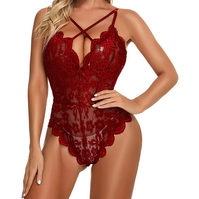 Lace Bud Sling Bodysuit