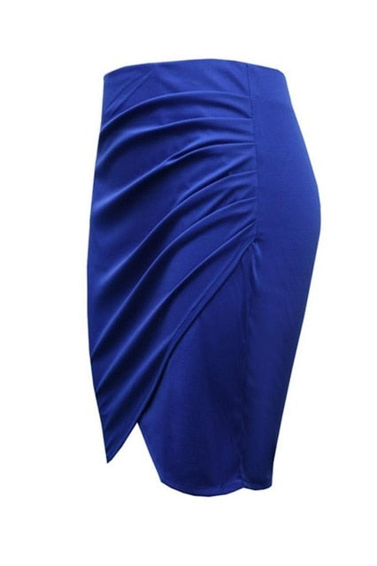 Split Vintage Mini Bodycon Skirt