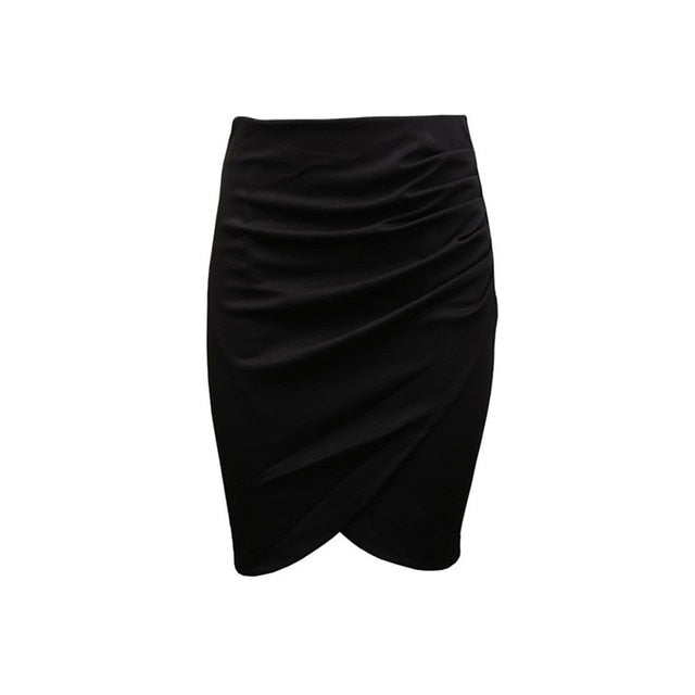 Split Vintage Mini Bodycon Skirt