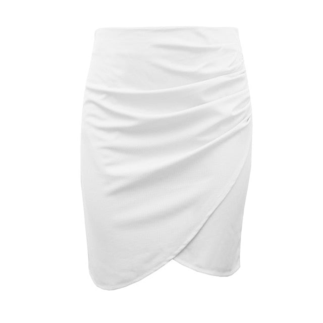 Split Vintage Mini Bodycon Skirt