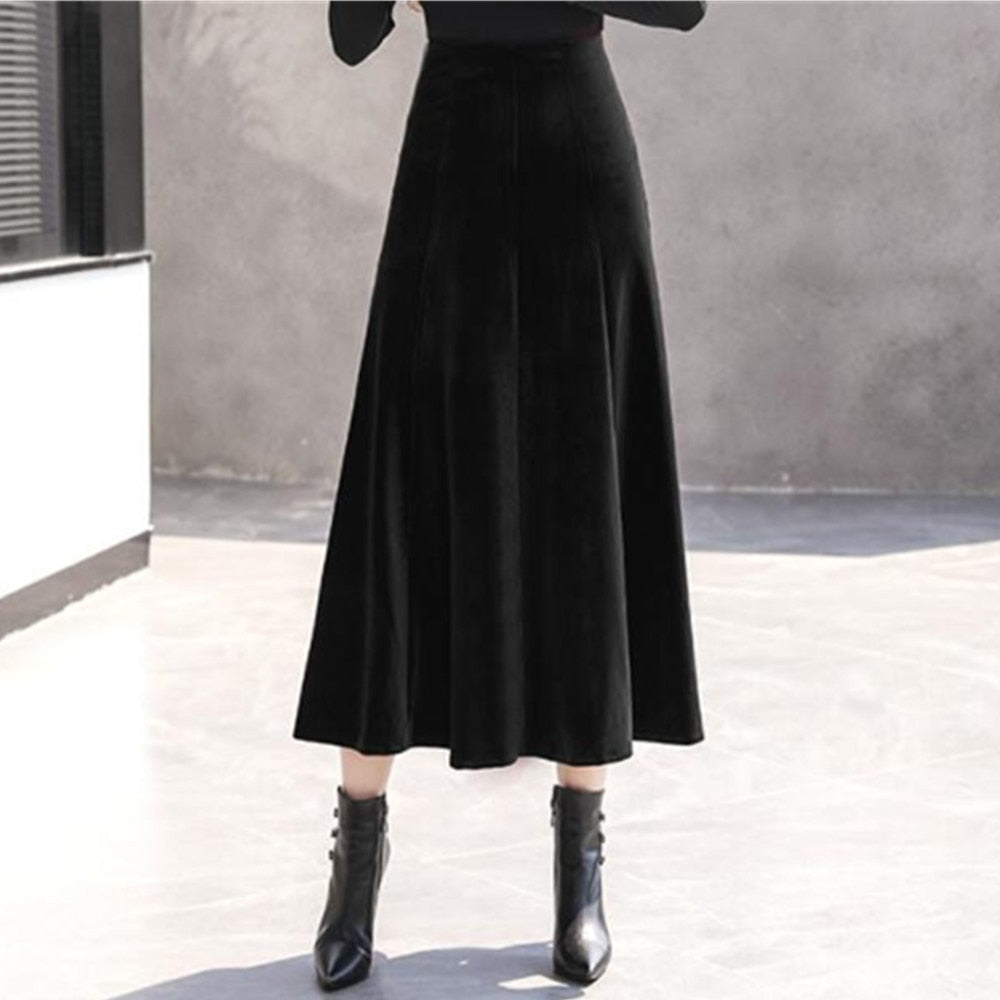 Maxi Velvet Skirts