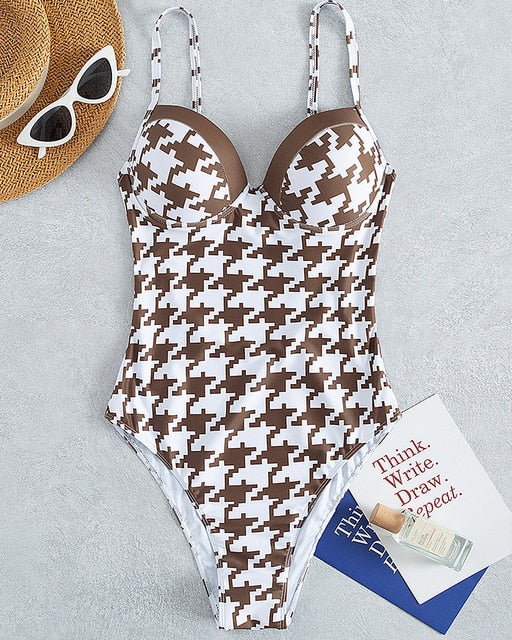 Push Up One Piece Swimsuit