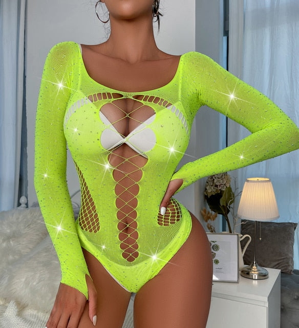 Body Stocking Fishnet Bodysuit