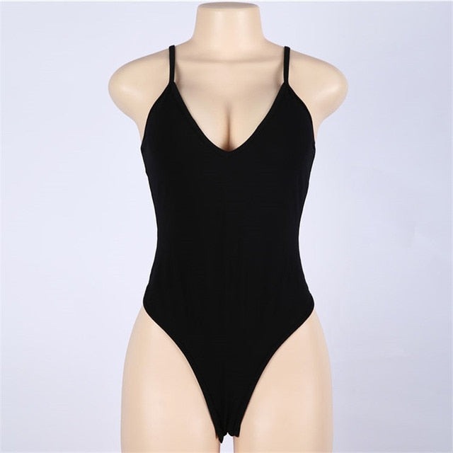 Black Casual Bodysuit