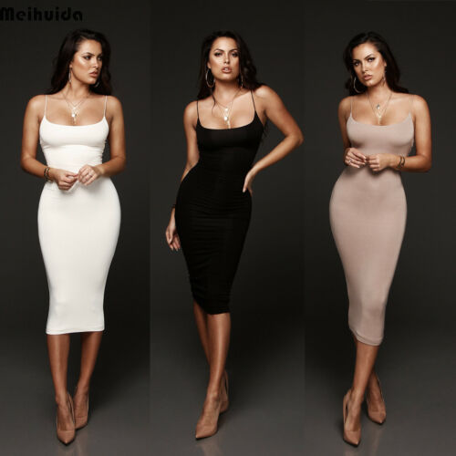 Slim Strap Bodycon Dress